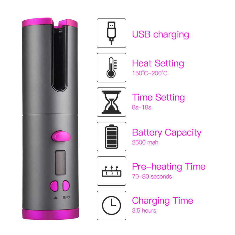 CurlEase - Cordless Automatic Hair Curler