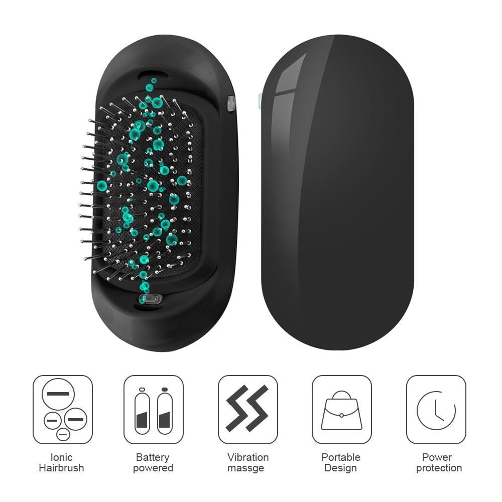New! FrizzStop - Portable Electric Ionic Hairbrush