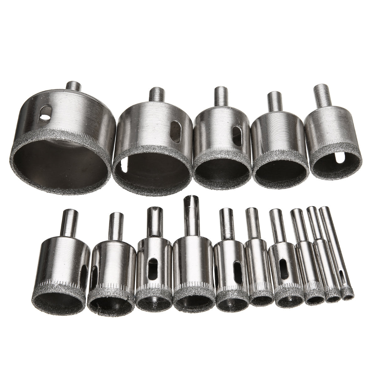 DIAMOND HOLE DRILL BITS (15 PCS) - SMOOTH, ACCURATE HOLES EVERY TIME
