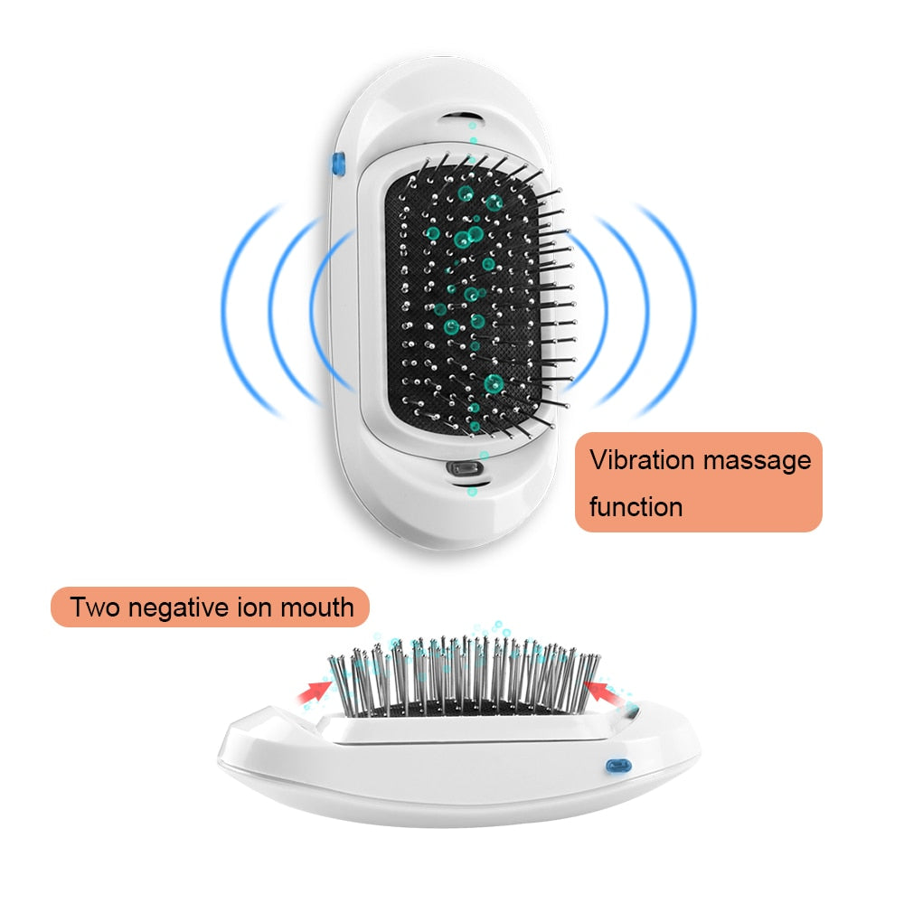 New! FrizzStop - Portable Electric Ionic Hairbrush