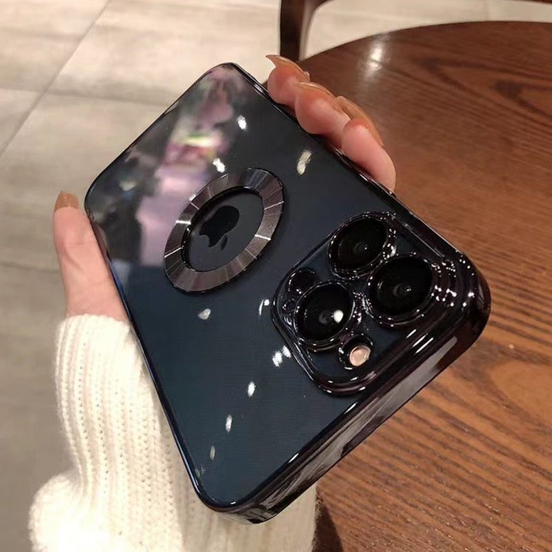 Luxury Transparent Electroplated iPhone Case