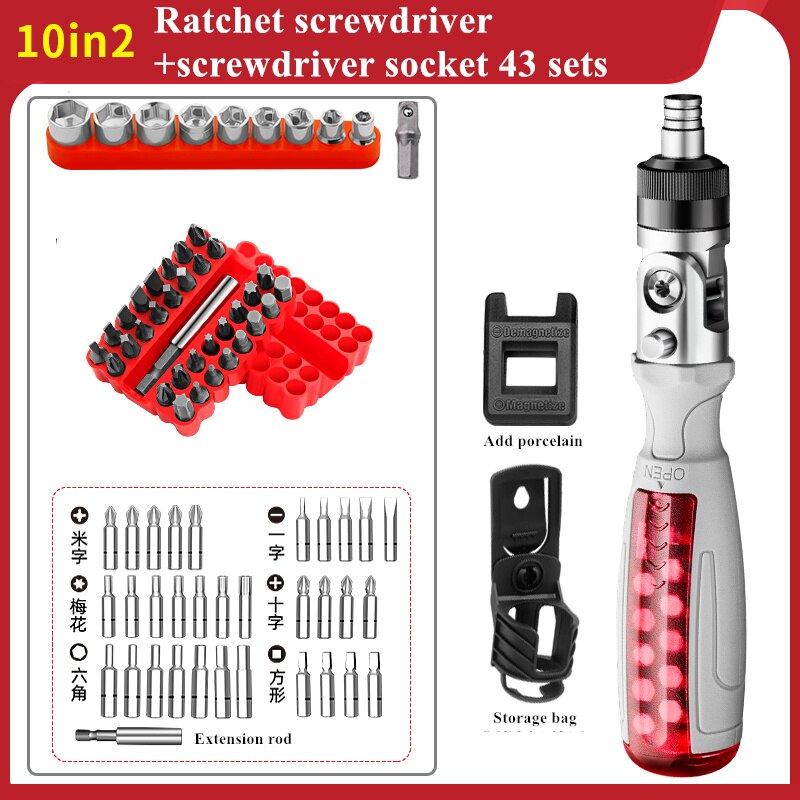 FlexiRatchet™️ 10-in-1 Screwdriver