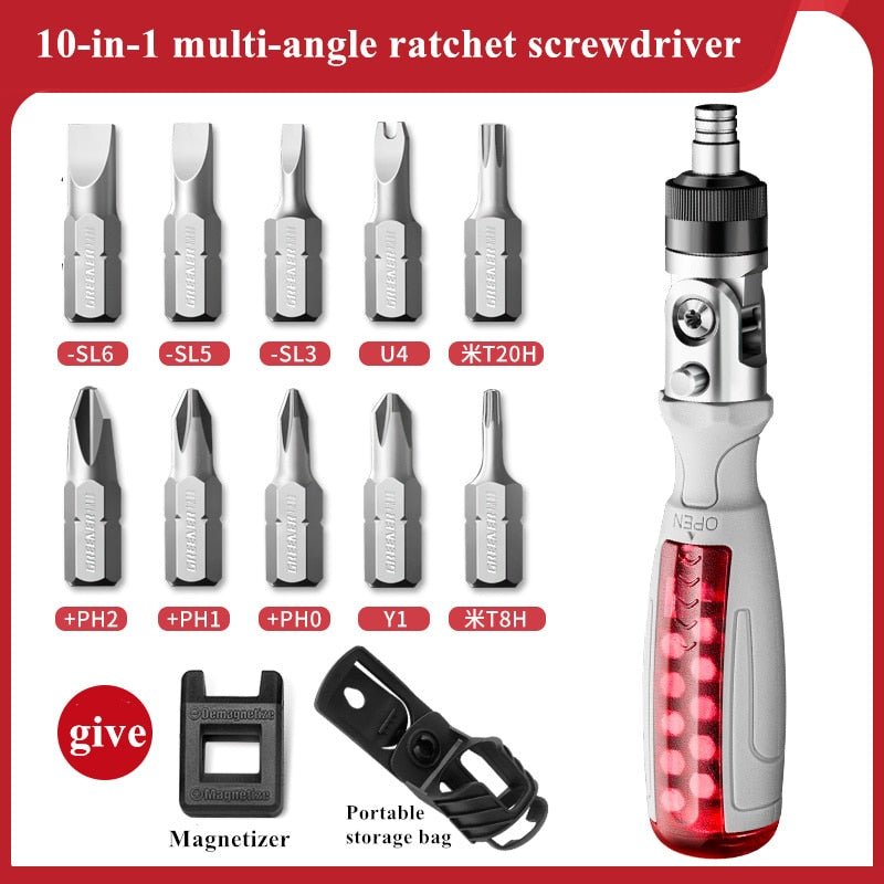 FlexiRatchet™️ 10-in-1 Screwdriver