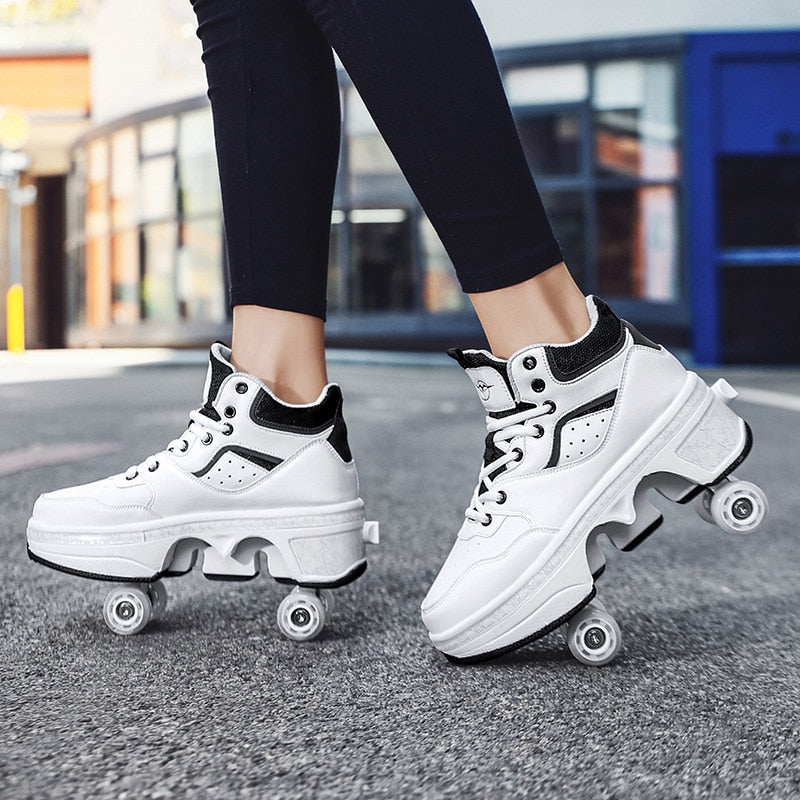 GliderKicks - 2 In 1 Deformation Roller Skate Shoe