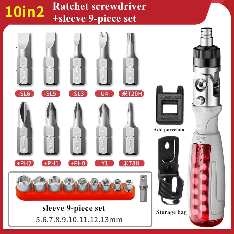 FlexiRatchet™️ 10-in-1 Screwdriver