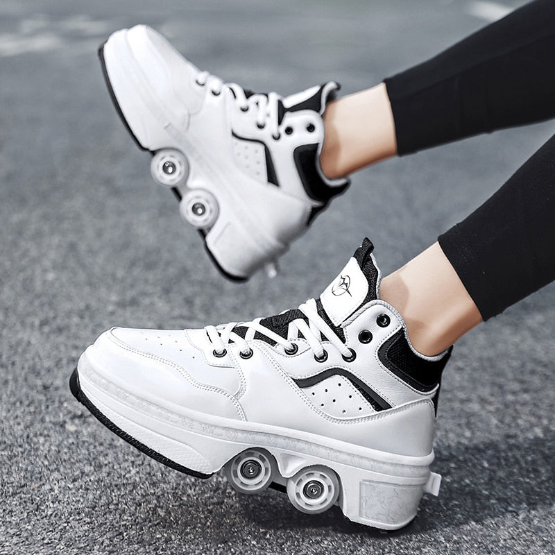 GliderKicks - 2 In 1 Deformation Roller Skate Shoe