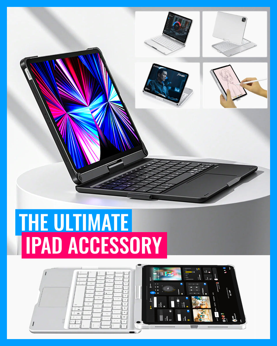 FlowCase - Wireless Bluetooth Keyboard Case For IPad