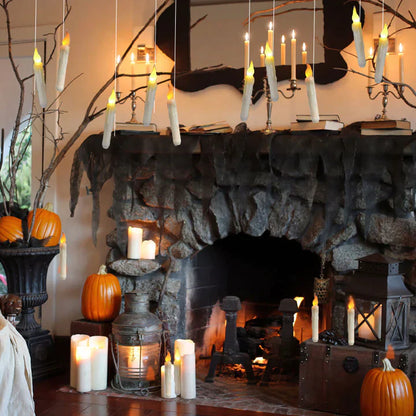 Floating LED Candles With Wand Remote Control