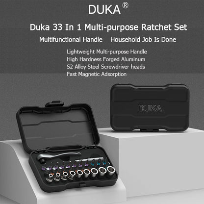 MULTI-PURPOSE SCREWDRIVER RATCHET SET
