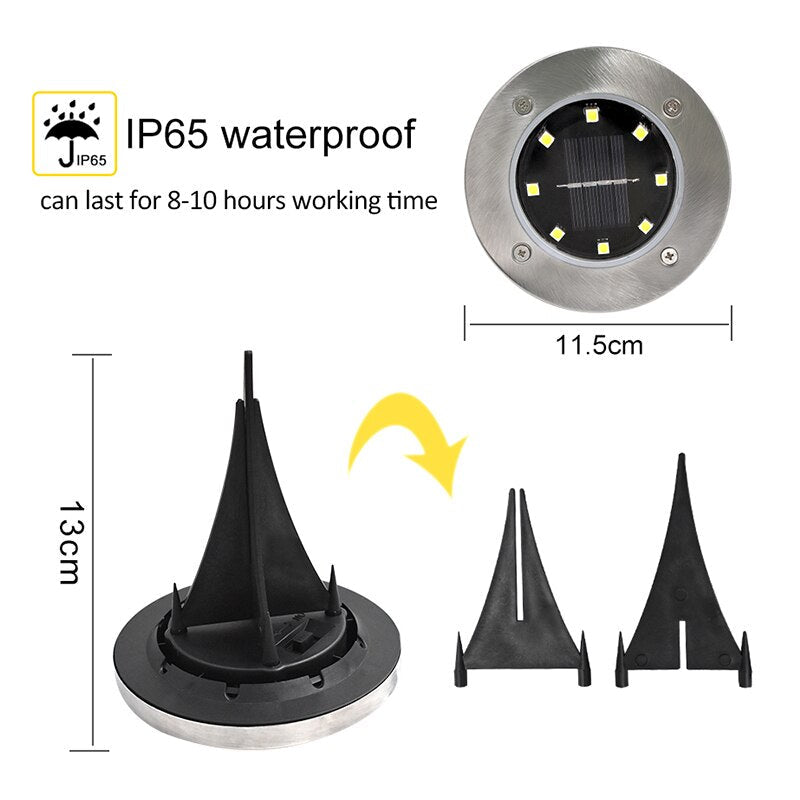 SOLAR POWERED GROUND LIGHTS