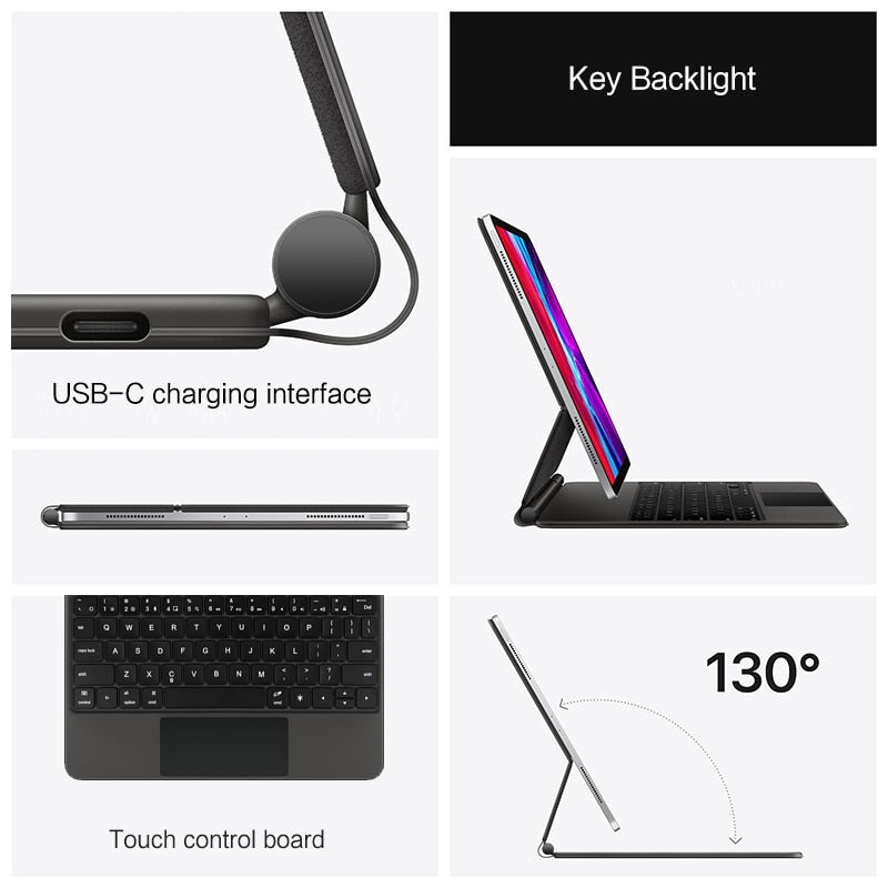 FlowCase - Wireless Bluetooth Keyboard Case For IPad