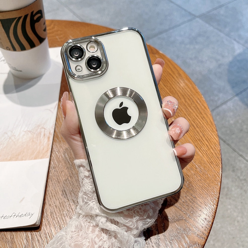 Luxury Transparent Electroplated iPhone Case