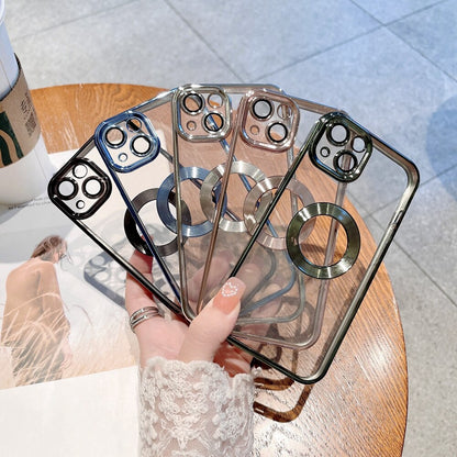 Luxury Transparent Electroplated iPhone Case