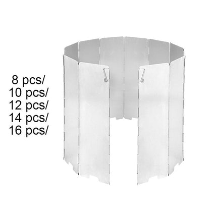 FOLDABLE OUTDOOR GAS STOVE WIND SHIELD